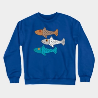 prehispanic fish Crewneck Sweatshirt